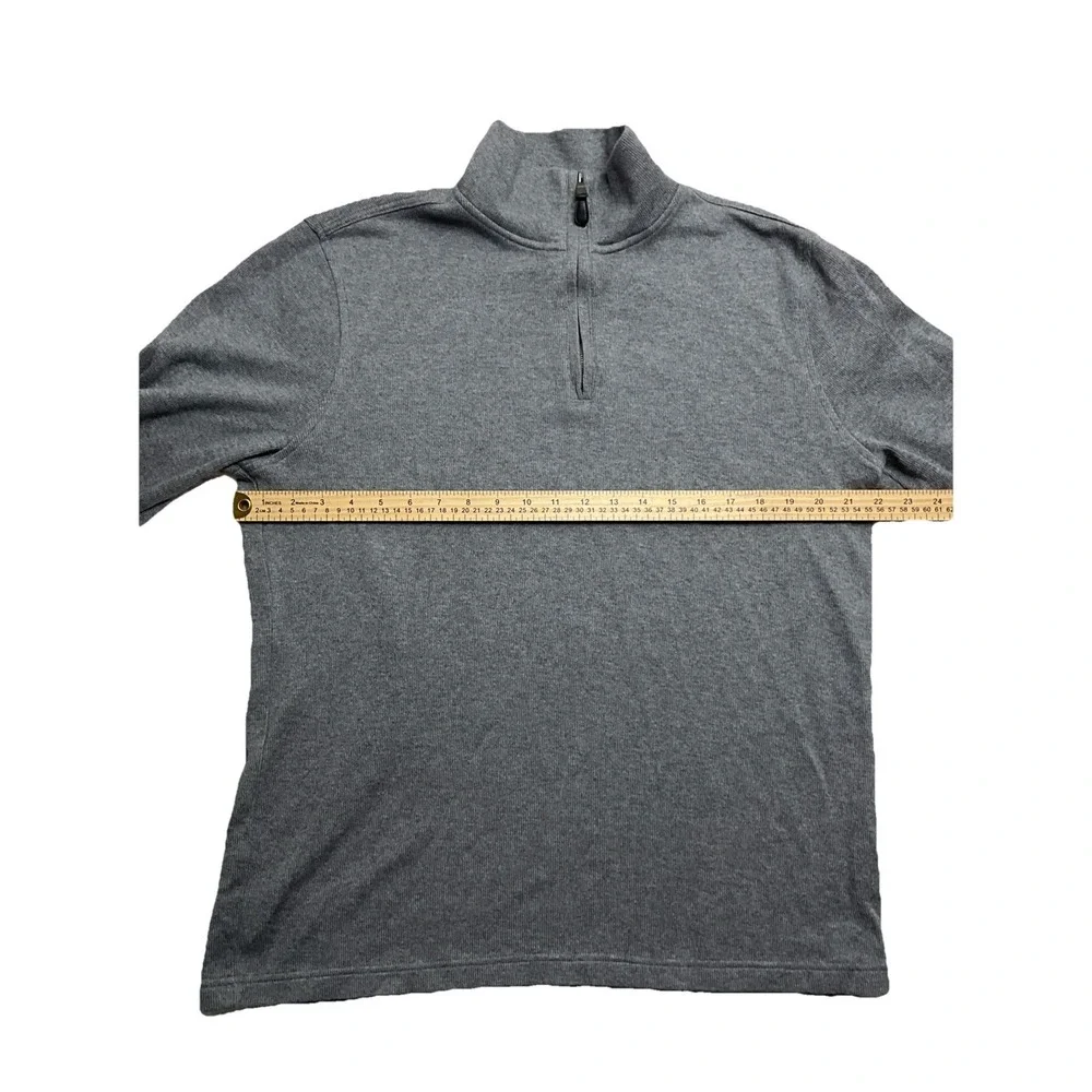 Banana Republic Men's Grey Quarter Zip Pullover Sweater‎ Size Large